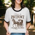 Vintage Please Be Patient With Me I'm From The 1900s On Back Unisex Cotton Ringer T-Shirt