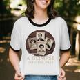 Vintage Portrait Photography Memory Nostalgia Vibe Unisex Cotton Ringer T-Shirt