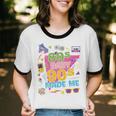 Vintage Retro 80's Baby 90's Made Me 1980s 1990s Nostalgia Premium Tri-Blend Unisex Cotton Ringer T-Shirt