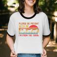 Vintage Retro Please Be Patient With Me I'm From The 1900s Premium Unisex Cotton Ringer T-Shirt