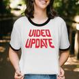 Vintage Video Update – 90s VHS Rental Nostalgia Minnesota Unisex Cotton Ringer T-Shirt