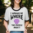 I Wanna Be Where The People Aren't Introvert Unisex Cotton Ringer T-Shirt I Wanna Be Where The People Aren't Introvert Unisex Cotton Ringer T-Shirt