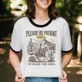 Western Please Be Patient With Me I'm From The 1900s Unisex Cotton Ringer T-Shirt