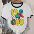 1989 Retro Raised In The 80s Old School Nostalgia Vibes Unisex Cotton Ringer T-Shirt 1989 Retro Raised In The 80s Old School Nostalgia Vibes Unisex Cotton Ringer T-Shirt