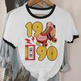 1990 Retro Raised On 90s Music Old School Nostalgia Punk Unisex Cotton Ringer T-Shirt
