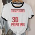 3D Printer Introvert 3D Printing Unisex Cotton Ringer T-Shirt 3D Printer Introvert 3D Printing Unisex Cotton Ringer T-Shirt
