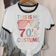This Is My 70s Costume Vintage Style Nostalgia 1970s Retro Premium Tri-Blend Unisex Cotton Ringer T-Shirt
