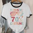 This Is My 70s Costume Vintage Style Nostalgia 1970s Retro Unisex Cotton Ringer T-Shirt