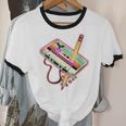 80s 90s Retro Halloween's Party Costume Nostalgia Cassette Unisex Cotton Ringer T-Shirt