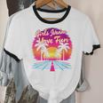 80s Fashion Girls Just Wanna Have Fun 1980s Nostalgia Unisex Cotton Ringer T-Shirt