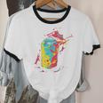 80s Nostalgia Soda Can Unisex Cotton Ringer T-Shirt