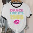 80s Outfit Women Nostalgia Eighties Party Unisex Cotton Ringer T-Shirt
