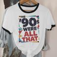 The 90s Were All That – Retro 1990s Nostalgia Tee Premium Tri-Blend Unisex Cotton Ringer T-Shirt