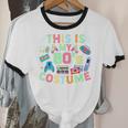 This Is My 90s Costume Mixtape Era Outfits Nostalgia 1990s Premium Tri-Blend Unisex Cotton Ringer T-Shirt