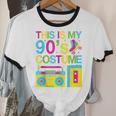 This Is My 90's Costume Retro 1990s Style Cassette Nostalgia Unisex Cotton Ringer T-Shirt This Is My 90's Costume Retro 1990s Style Cassette Nostalgia Unisex Cotton Ringer T-Shirt