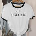 90s Nostalgia Nostalgic Statement Premium Tri-Blend Unisex Cotton Ringer T-Shirt