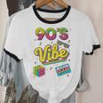 90s Nostalgia Retro Apparel 90'S Vibe Retro Unisex Cotton Ringer T-Shirt