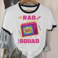 90s Rad Squad Retro Television 90s Aesthetic Nostalgia Unisex Cotton Ringer T-Shirt