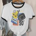 90s Retro Cassette And Walkman Nostalgia Graphic Tee Unisex Cotton Ringer T-Shirt