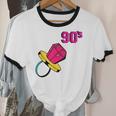 90’s Ring Retro Nostalgia Colorful Throwback Unisex Cotton Ringer T-Shirt
