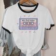 90s RNB Vibes Cassette – Retro Music Nostalgia RNB Cassette Premium Tri-Blend Unisex Cotton Ringer T-Shirt