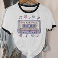 90s RNB Vibes Cassette – Retro Music Nostalgia RNB Cassette Unisex Cotton Ringer T-Shirt