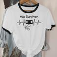 90s Survivor Retro Nostalgia Vintage Throwback Unisex Cotton Ringer T-Shirt