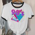 90's Vibe Retro Style Cassette Tape Nostalgia 1990s Party Unisex Cotton Ringer T-Shirt
