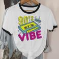 90's Vibe Retro Style Cassette Tape Nostalgia 1990s Party Unisex Cotton Ringer T-Shirt