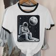 Aesthetic Spaceman Astronaut On The Moon Space Introvert Unisex Cotton Ringer T-Shirt Aesthetic Spaceman Astronaut On The Moon Space Introvert Unisex Cotton Ringer T-Shirt