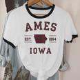 Ames Iowa Est 1864 Nostalgia Premium Tri-Blend Unisex Cotton Ringer T-Shirt Ames Iowa Est 1864 Nostalgia Premium Tri-Blend Unisex Cotton Ringer T-Shirt
