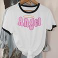 Angel Y2k Aesthetic 2000s Millennial Nostalgia Retro Pink Unisex Cotton Ringer T-Shirt Angel Y2k Aesthetic 2000s Millennial Nostalgia Retro Pink Unisex Cotton Ringer T-Shirt