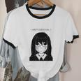 Anime Antisocial Introvert I Hate People Anti Social EMD Unisex Cotton Ringer T-Shirt