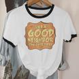 Antisocial Like A Good Neighbor Stay Over There Introvert Unisex Cotton Ringer T-Shirt Antisocial Like A Good Neighbor Stay Over There Introvert Unisex Cotton Ringer T-Shirt