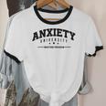 Anxiety University Anxious Antisocial Introvert Unisex Cotton Ringer T-Shirt Anxiety University Anxious Antisocial Introvert Unisex Cotton Ringer T-Shirt