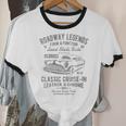 Automotive Nostalgia Classic Car Cruise-In Distressed Unisex Cotton Ringer T-Shirt