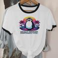 Awkward But Loyal Penguin Synthwave Vapowave Introvert Unisex Cotton Ringer T-Shirt Awkward But Loyal Penguin Synthwave Vapowave Introvert Unisex Cotton Ringer T-Shirt