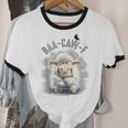 Back Off – Sheep Baa Crow Caw Pun For Introverts Unisex Cotton Ringer T-Shirt