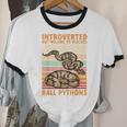 Ball Python Snake Introvert Ball Python Unisex Cotton Ringer T-Shirt Ball Python Snake Introvert Ball Python Unisex Cotton Ringer T-Shirt