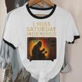 Bigfoot Saturday Morning Nostalgia Unisex Cotton Ringer T-Shirt