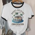Books Helping Introvert Avoid Conversation Unisex Cotton Ringer T-Shirt