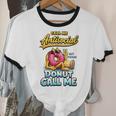 Call Me Antisocial Donut Pun Introvert Quote Unisex Cotton Ringer T-Shirt Call Me Antisocial Donut Pun Introvert Quote Unisex Cotton Ringer T-Shirt