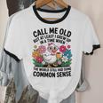 Call Me Old Seniors Nostalgia Retro Humor Casual Unisex Cotton Ringer T-Shirt