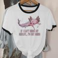 If I Cant Bring My Axolotl Im Not Going Salamander Introvert Unisex Cotton Ringer T-Shirt If I Cant Bring My Axolotl Im Not Going Salamander Introvert Unisex Cotton Ringer T-Shirt