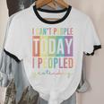 I Can't People Today I Peopled Yesterday Introvert Life Unisex Cotton Ringer T-Shirt I Can't People Today I Peopled Yesterday Introvert Life Unisex Cotton Ringer T-Shirt