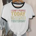 I Can't People Today I Peopled Yesterday Introvert Unisex Cotton Ringer T-Shirt I Can't People Today I Peopled Yesterday Introvert Unisex Cotton Ringer T-Shirt