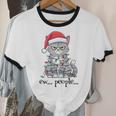 Cat Ew People Adult Humor Introvert Anti-Social Unisex Cotton Ringer T-Shirt