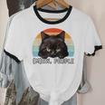 Cat Pun Introvert Anti Social Ew People Kitty Unisex Cotton Ringer T-Shirt Cat Pun Introvert Anti Social Ew People Kitty Unisex Cotton Ringer T-Shirt