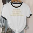 Caution May Buffer I'm From The 1900s Premium Unisex Cotton Ringer T-Shirt