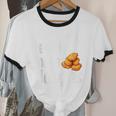 Chicken Nugget Saying Introvert Nuggie Foodie Food Unisex Cotton Ringer T-Shirt Chicken Nugget Saying Introvert Nuggie Foodie Food Unisex Cotton Ringer T-Shirt